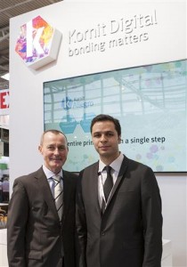 Wilfried Kampe (left), Managing Director of Kornit Digital Europe with Doga Ipek, Kornit’s Country Manager for Turkey.