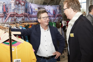 Rolf Daiber, CEO of Gustav Daiber GmbH shows the new collection
